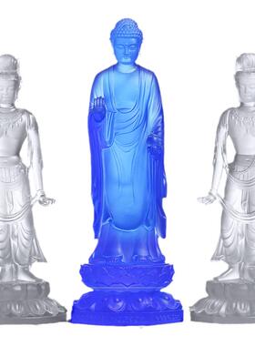 琉璃东方三圣药师如来日月光