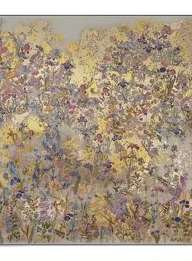 莫奈花园轻奢客厅玄关装饰画