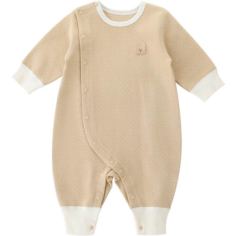 宝宝连体衣秋季初生儿莫代尔哈衣