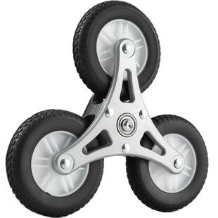 铝合金爬楼梯手拉车轮子购物车买菜拉杆小推车配件轱辘轴承三角轮