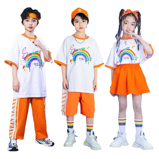 六一儿童啦啦队演出服小学生运动会开幕式入场服装班服幼儿园表演