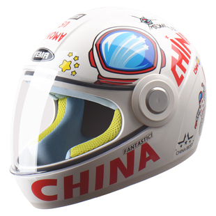 3C认证野马儿童头盔女孩男孩冬季冬天保暖安全帽电动摩托车包全盔