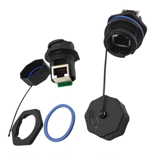 RJ45RB以太网络线防水连接器F6航空插头RJ45F71RA卡扣连接母插座