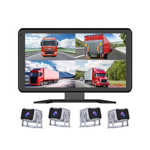 凌度货车四路监控盲区预警高清夜视倒车影像停车监控12V24V一体机