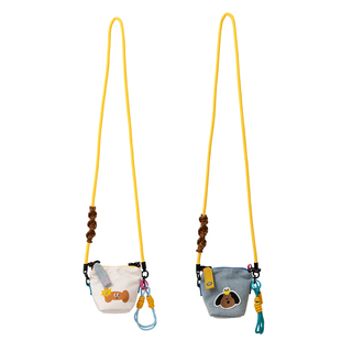 若素良品可爱斜挎迷你小豆腐收纳包折叠屏手耳机钥匙身份证卡零钱