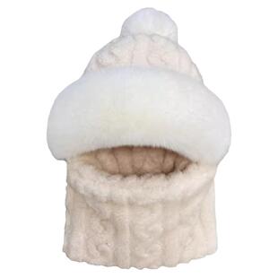 雷锋帽女骑行面罩保暖护耳棉帽雷峰帽冬天户外骑车防风护颈防寒帽