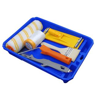 滚筒刷伸缩杆加长不锈钢杆油漆托盘涂料乳胶漆墙工具神器打磨涂刷