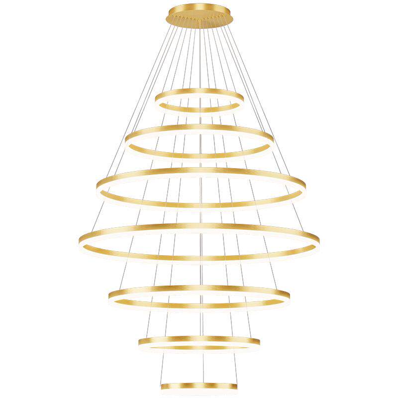 简约现代高透光LED铝材吊灯