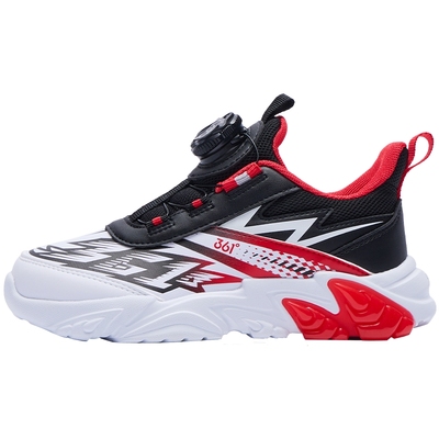 男童跑步鞋跑鞋361°旋钮扣运动