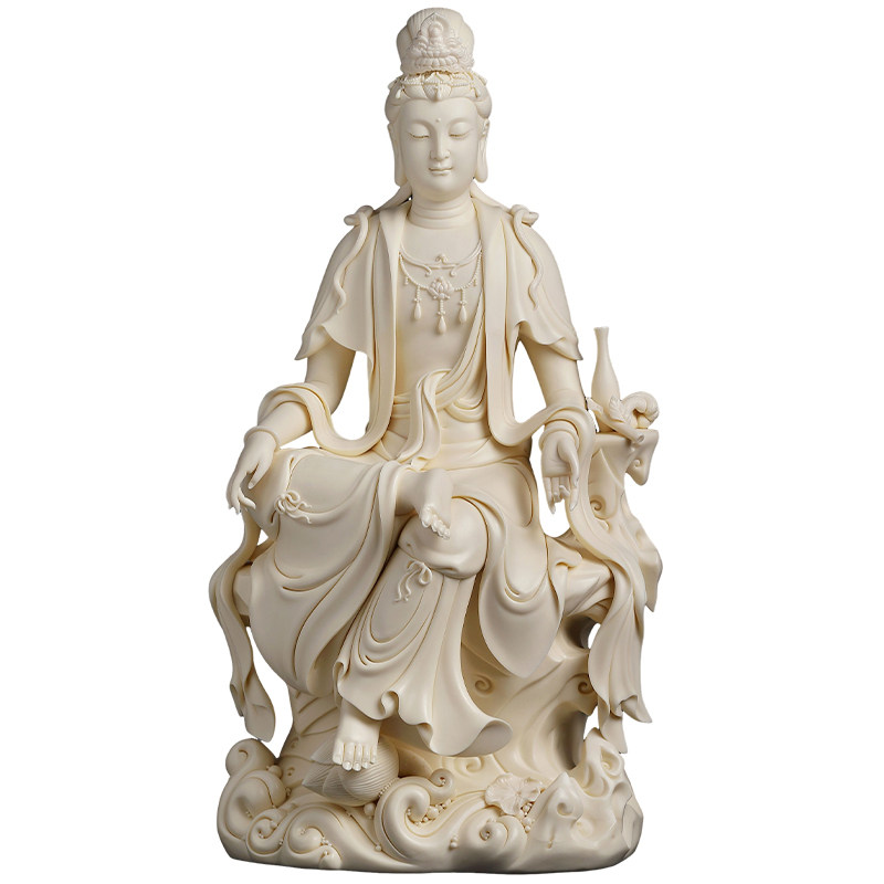 陶瓷观世音菩萨艺术品收藏摆件