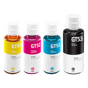 适用HP惠普GT53XL黑色墨水GT52彩色GT5820 tank519 518 510 511 411 410 310 418 311 531连供GT51打印机CMYK
