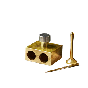 黄铜塔香模套装香道灰押工具塔香制作模具套装锥香模本色迷你灰压