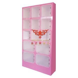潮玩模型手板展示柜游乐场布夹娃娃机礼品层板柜展厅多功能陈列柜