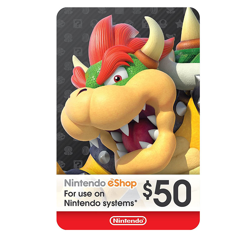 USD50 Nintendo eShop Store Card美服任天堂Swtich数字版充值卡