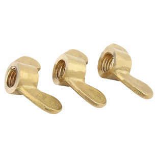 铜蝶形螺母黄铜羊角螺帽元宝螺母手拧铜螺帽MM3M4M5M6M8M10M12M16