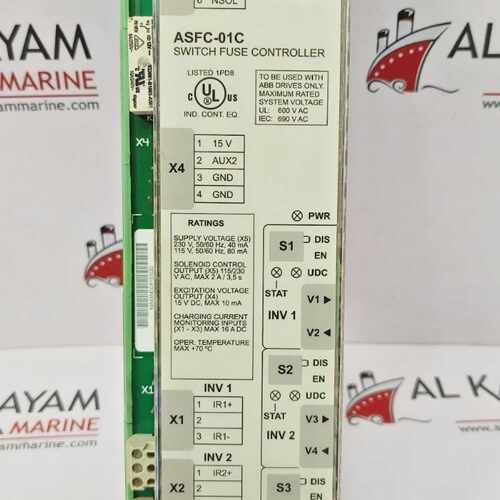 ABB ASFC-01C SWITCH FUSE CONTROLLER (FAST SHIP BY DHL/FEDEX)
