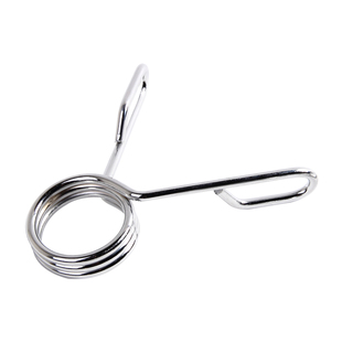 杠铃杆直柄弹簧卡奥杆胶套电镀卡簧卡箍杠铃片锁扣轻型50MM大孔卡