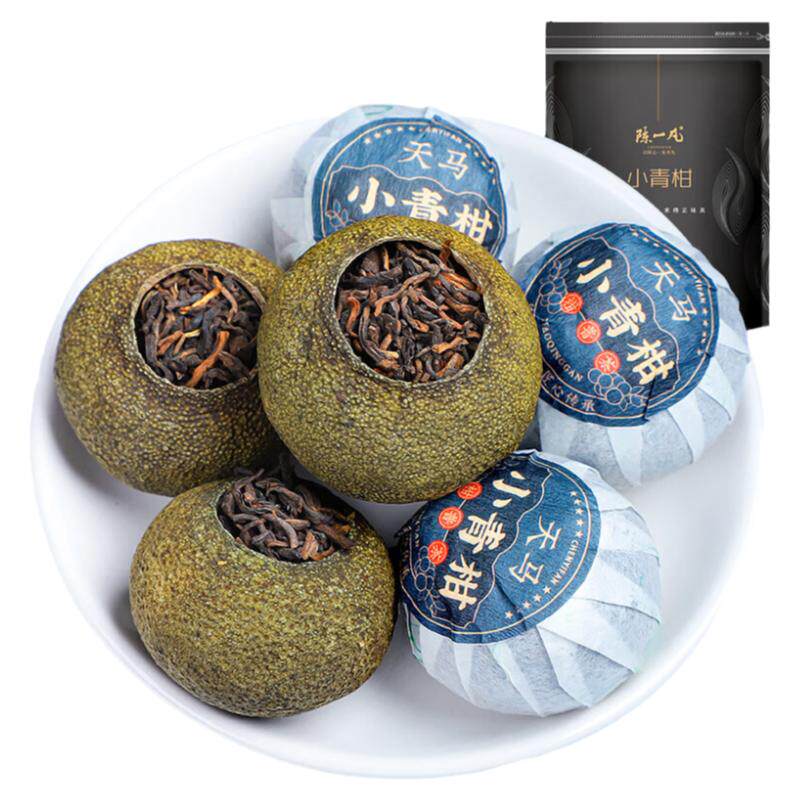 陈一凡 茶叶小青柑普洱茶熟茶特级 精选新会天马产区小青柑500g