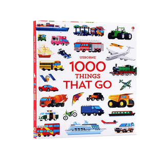 Usborne出品1000Things系列3册套装英文原版绘本 Usborne 1000 Things That Go/in Nature/to Animals儿童早教科普英语启蒙