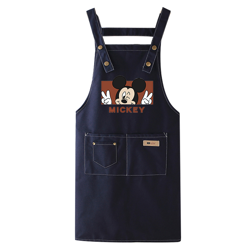 围裙2025新款网红家用厨房做饭洋气纯棉工作服家里家外女餐饮专用