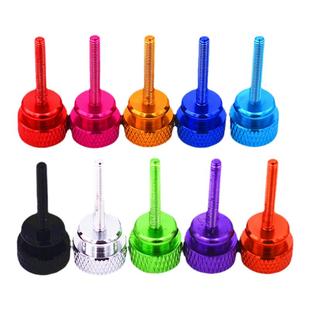 M4/5/6彩色铝合金螺杆高头台阶手拧滚花圆形改机箱装饰螺丝钉栓