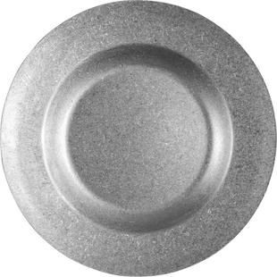 复古圆形西餐盘9英寸意面盘薯条盘野营深盘沙拉盘碟304不锈钢美式