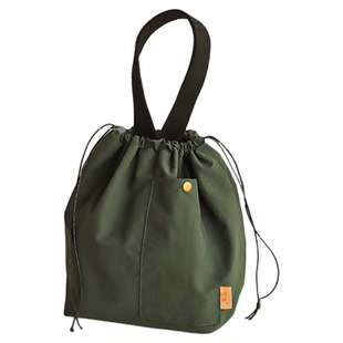 尼龙束口保温袋手提饭盒袋便当包上班族学生饭包餐包大容量手拎包