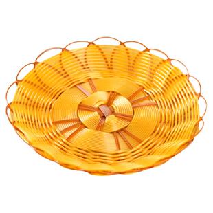 食品级小吃篮子藤编编织盘餐具薯条竹篮竹编火锅菜篮摆盘筐小吃盘