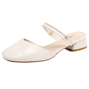 大东包头半拖鞋女2025新款夏季女鞋穆勒鞋绝美凉拖鞋外穿百搭凉鞋