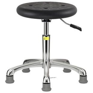 金扎特J01防静电凳子实验室工厂车间PU发泡升降圆凳自由工作椅子