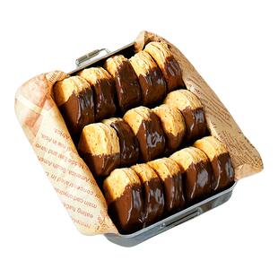 海盐生巧酥片铁皮盒巧克力饼干手工小吃下午茶休闲零食官方旗舰店