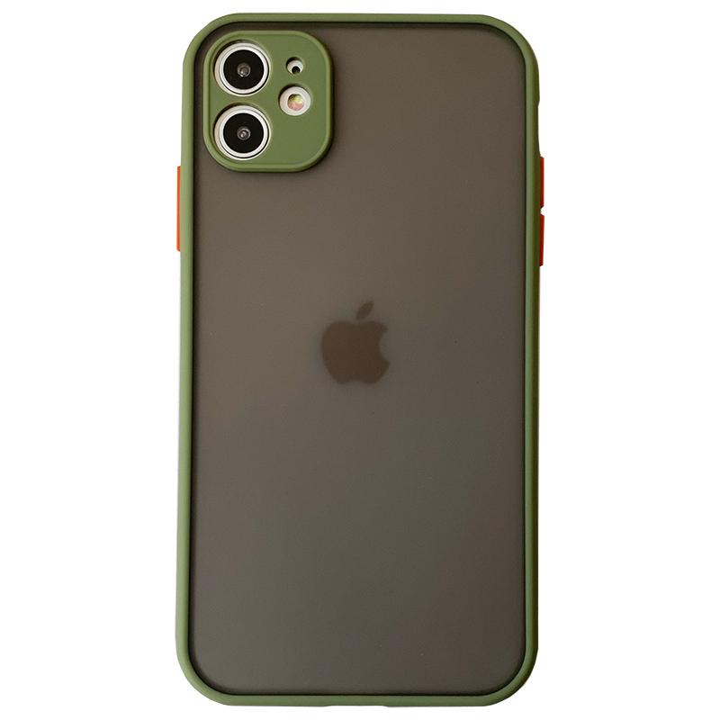 iPhone12手机壳15半透明13pro苹果xsMAX保护套XR肤感14撞色SE全包16防摔6s硬壳17磨砂8plus