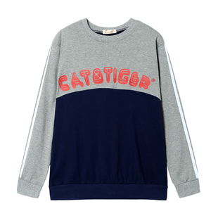 童装胖男童纯棉长袖T恤春秋男大童胖男孩加肥加大宽松套头卫衣