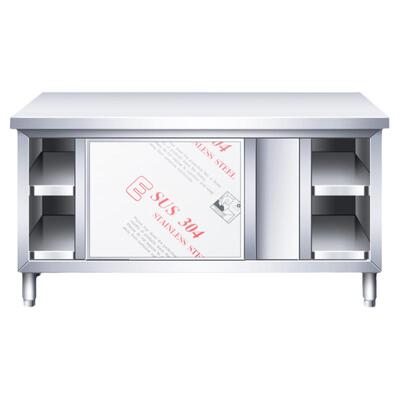 整体焊接厨房工作台特厚不锈钢