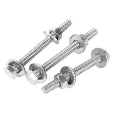 304不锈钢外六角穿墙螺丝螺母