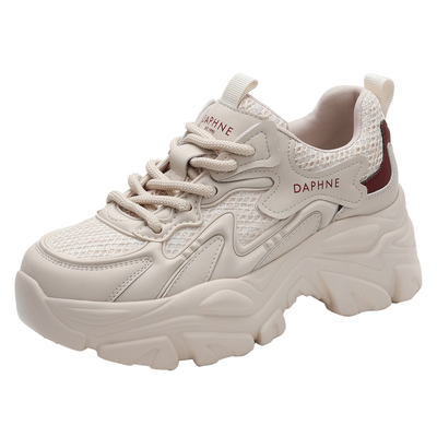 达芙妮厚底老爹鞋女休闲鞋透气