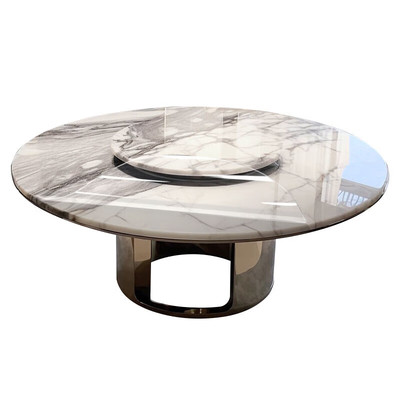 圆形餐桌保护膜大理石桌面岩板实木圆桌防烫耐高温防油污家具贴膜