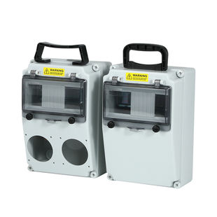 工业防水插座箱户外手提式检修电源箱临时工地开关三级配电箱空箱