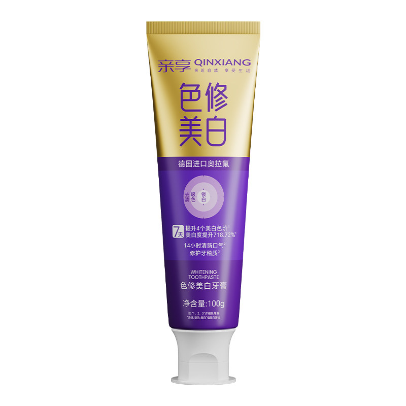 亲享色修美白牙膏保护牙釉质含氟