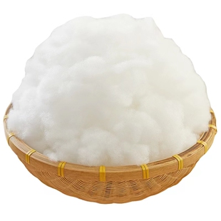棉花填充物珍珠棉填充棉抱枕芯玩偶PP棉高弹纤维羽绒太空蓬松丝绵