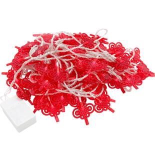 红灯笼春节led小彩灯闪灯串灯满天星2026新年装饰家用室内中国结