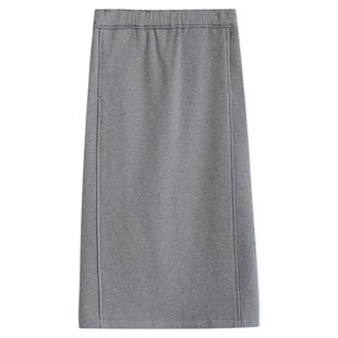 ltyp旅途原品【限量五折】360GSM高克重全棉抓绒针织半身裙女春季