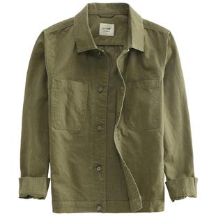 汉絮水洗纯棉牛仔外套男款春秋季新品美式复古休闲翻领工装夹克男