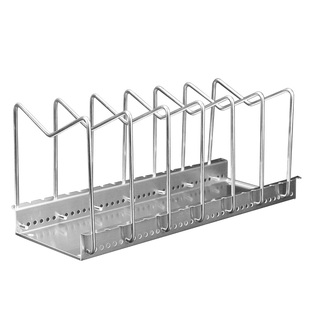 不锈钢加厚砧板架烤盘架餐盘碟子菜板收纳架可调间距置物架沥水架