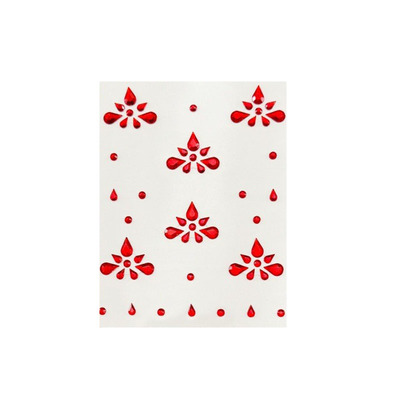 古风花钿眉心贴脸贴红色水钻贴纸