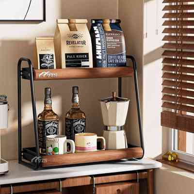 杯架餐桌桌面茶杯咖啡杯水杯实木收纳架子杯子展示架餐边柜置物架