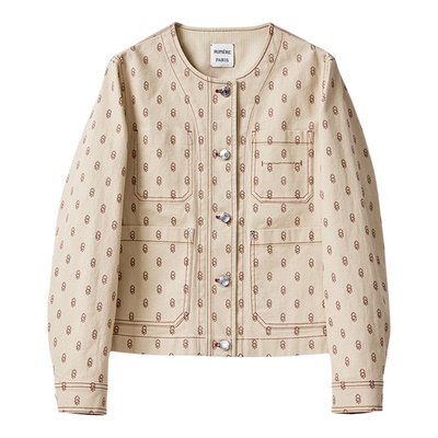 长绒棉还原工艺环保印花造型外套