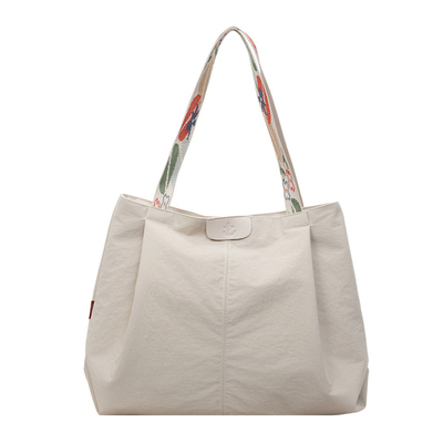 2025新款大容量纯色超轻布托特包