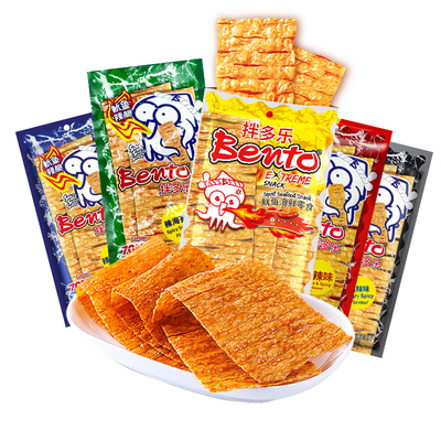 BENTO拌多乐鱿鱼片辣脆20g