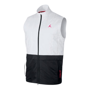 Nike/耐克正品Jordan 男士时尚运动拉链机织经典棉马甲AJ1057-100